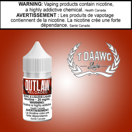 T Daawg - Outlaw Reloaded 30ml Salt