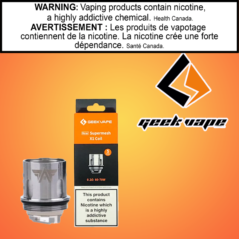 Geekvape - Supermesh - Replacement Coils (5 Pack)