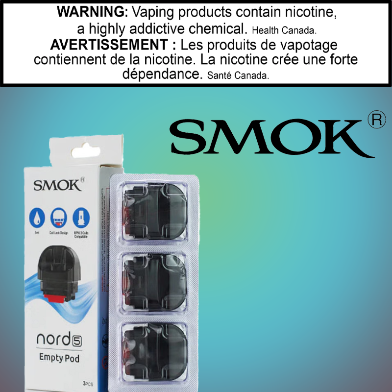 Smok - Nord 5 Empty Pod 3pk [CRC]