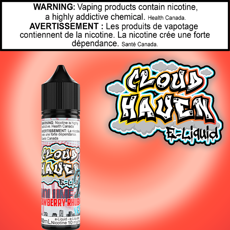 Cloud Haven Vol 2 - Strawberry Rhubarb Iced 60ml Salts