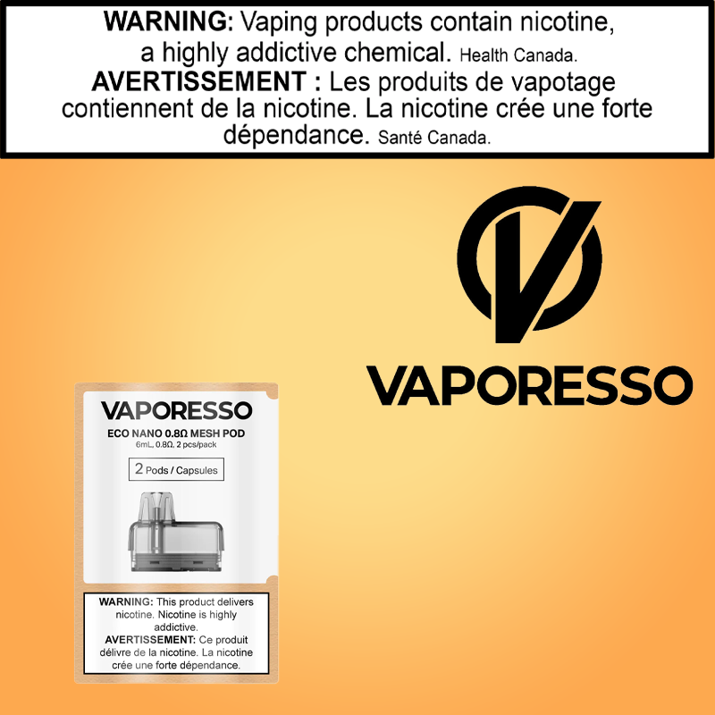 VAPORESSO - ECO NANO - REPLACEMENT POD (2 PACK)[CRC]