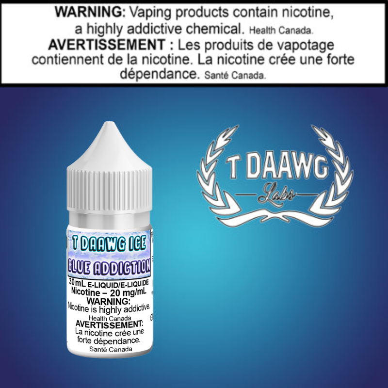 T Daawg - Blue Addiction - Iced - 30ml salt