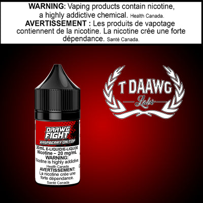 T- Daawg - Daawg Fight - Raspberry On Top 30ml Salt