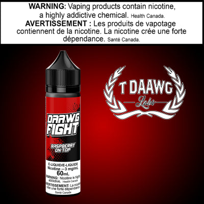 T- Daawg - Daawg Fight - Raspberry On Top 60ml