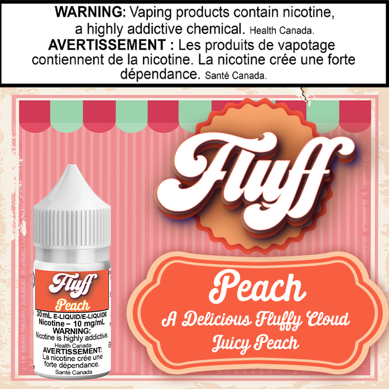 Fluff - Peach 30ml Salt