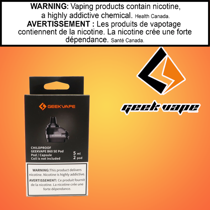 Geekvape - Aegis Boost B60 SE Replacement 2 Pod Pk 5ml