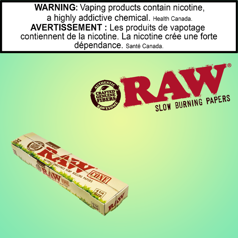 Raw - Cones - Organic Hemp (6 pk)